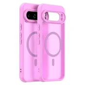Hibridni ovitek HaloFrost II MagSafe za Google Pixel 10 - pink