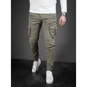 Denistar Muške pantalone 100/2708, Kargo, Maslinaste