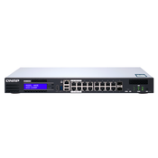 QNAP QGD-1600P: 16 1GbE PoE ports with 2 RJ45 and SFP+ combo port. (Support 4 IEEE 803.3bt PoE ++ ports, each port can supply 60W and 12 IEEE 802.3 at PoE+ ports, each port supply 30W), 418W toatl power co (QGD-1600P-8G)