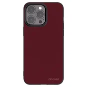 Silikonski črni ovitek za Apple iPhone 15 Pro Max - Burgundy red