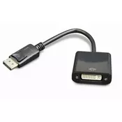 Gembird adapter za video kablove 0,1 m DisplayPort DVI Crno