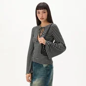 Cropp - Bluza z okrasnim vozlom - temno siva