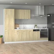 7-dijelni set kuhinjskih ormarića Lyon hrast Sonoma, inženjersko drvo