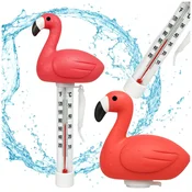 shumee Flamingo termometer, plavajoči za bazen, jacuzzi, spa, baŽENSKI plovec, 2 tehtnici