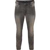 Zizzi Kavbojke Emily siv denim