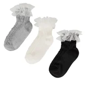 JENNY Kratke nogavice 7KB-004-SS25 (3-pack) Bela