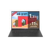 LG Gram 17Z95P-G.AA78B prijenosno racunalo 43,2 cm (17) WQXGA Intel® Core™ i7 i7-1195G7 16 GB LPDDR4x-SDRAM 512 GB SSD Wi-Fi 6 (802.11ax) Windows 11 Home Crno