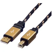 MARKENPRODUKT Gold USB 2.0 Kabel, 4.5m