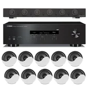 SET 2 Kompletno ozvočenje, 10 x vgradni zvočnik, regulacija glasnosti, Stereo Receiver - artsound