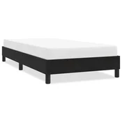 shumee vidaXL Posteljni okvir brez vzmetnice, črn, 90x210 cm, žamet