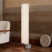 GUBI Unbound LED talna svetilka 80 cm platno - Dnevna soba/jedilnica - Skandinavski - platno, siva - Kamen