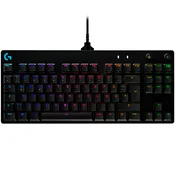 LOGITECH G PRO TKL Corded Mechanical Gaming Keyboard - BLACK - US INTL - USB - CLICKY