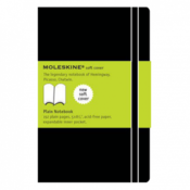 Moleskin E notebook, lg, brezčrtni, mehke platnice M-707209