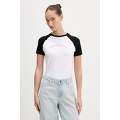 GUESS JEANS Majica  marine / roza / bela