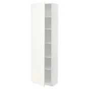 METOD Visoki element s policama, bela/Vallstena bela, 60x37x200 cm