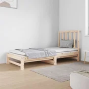 Dnevni ležaj na izvlacenje 2 x (90x190) cm od masivne borovine
