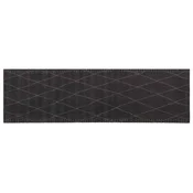 vidaXL Kuhinjska preproga antracit karo 300 x 60 cm 100% poliamid