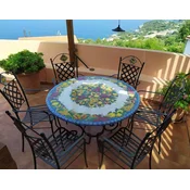 Casa Padrino Luxury Art Nouveau Wrought Iron Garden Furniture Set - Made in Italy