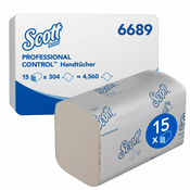 Kimberly Clark SCOTT Papirni ubrus, Jednoslojni, Beli, 15 komada