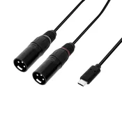 AH Cables USB-C na 2x XLRm 3m povezovalni kabel