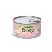 Oasy Cat Natury Kitten fileji v juhi, konzerva - piščanec in jajca - 85 g 85 g