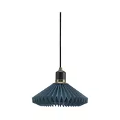 Halo Design 744060- Luster na sajli PARIS 1xG9/28W/230V precnik 24 cm plava/mesing/hrast