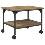 vidaXL vidaXL Stojalo za tiskalnik Umetni hrast 50 x 40 x 38 cm, (5000092452)