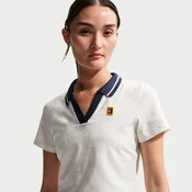 NikeCourt Court Collection Womens Dri-FIT Cropped Tennis Polo - White