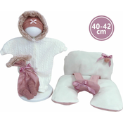 Llorens M740-78 oblačila za punčko NEW BORN, velikost 40-42 cm