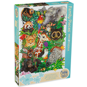 Cobble Hill - Puzzle Družinska uganka: Safari Babies 350 - 350 kosov