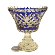 Marika Kobaltov kristal Rumcajs pladenj 16 cm Ananas