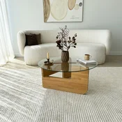 Hanah Home Klub sto Mia, 75x35x75 cm, Boje hrasta