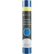 Silhouette Glitter Heat Transfer - 30,5 cm x 0,9 m - Blue