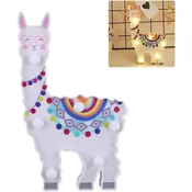 Dardanar Alpaca nočna lučka LED prenosna energetsko varčna alpaka oblika nočna lučka svetleča baterijska modelirna lučka za otroke, (21198944)