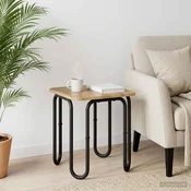 vidaXL Klubska miza Artisan hrast 40 x 40 x 45 cm Inženirski les