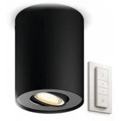 Philips Hue 56330/30/p7 pillar hue single spot black 1x5.5w hue reflektor