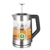 Električni kuhalnik vode Emerio WK-122730, 1.7 L, 2200 W, črna/srebrna/prozorna