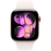 Apple Watch Series 11 42mm Rose Gold Aluminum Case with Pale Pink Sport Band - S/M