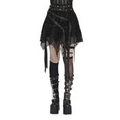 Žensko krilo DEVIL FASHION - Punk Skull - črna - SKT25801