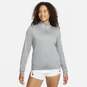 Nike Swift Womens UV Protection 1/4-Zip Running Top - Grey