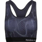 Sportski grudnjak Reebok Womens Crop Top Nelly - black print