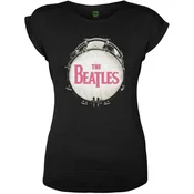 The Beatles Drum Fuchsia Glitter (Embellished) Black M Ženske Majica