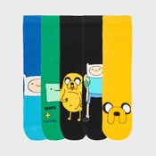 Cropp - Pakovanje od 5 para carapa s dezenom Adventure Time - žuto