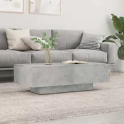 vidaXL Klubska mizica betonsko siva 100x49,5x31 cm inženirski les