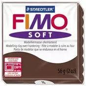 Rayher.	 FIMO Soft 57g, 75 chocolate
