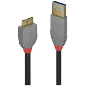 LINDY LINDY USB kabel USB 3.2 gen. 1 (USB 3.0) USB-A vtič\, USB-mikro-B 3.0 vtič 2.00 m črna 36767, (20416485)