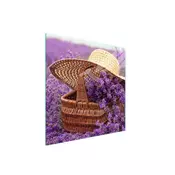 shumee STEKLENA ZAŠČITNA PLOŠČA ZA ŠTEDILNIK 50x52 LAVENDER
