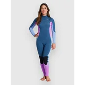 Billabong Synergy 4/3 Chest Zip Full Wetsuit deep sea