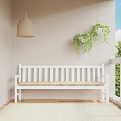 Vidaxl Blazina za vrtno klop bež 200x50x7 cm oxford tkanina