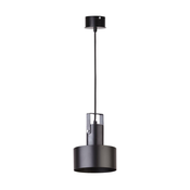 Luster na sajli RIF 1xE27/60W/230V crna